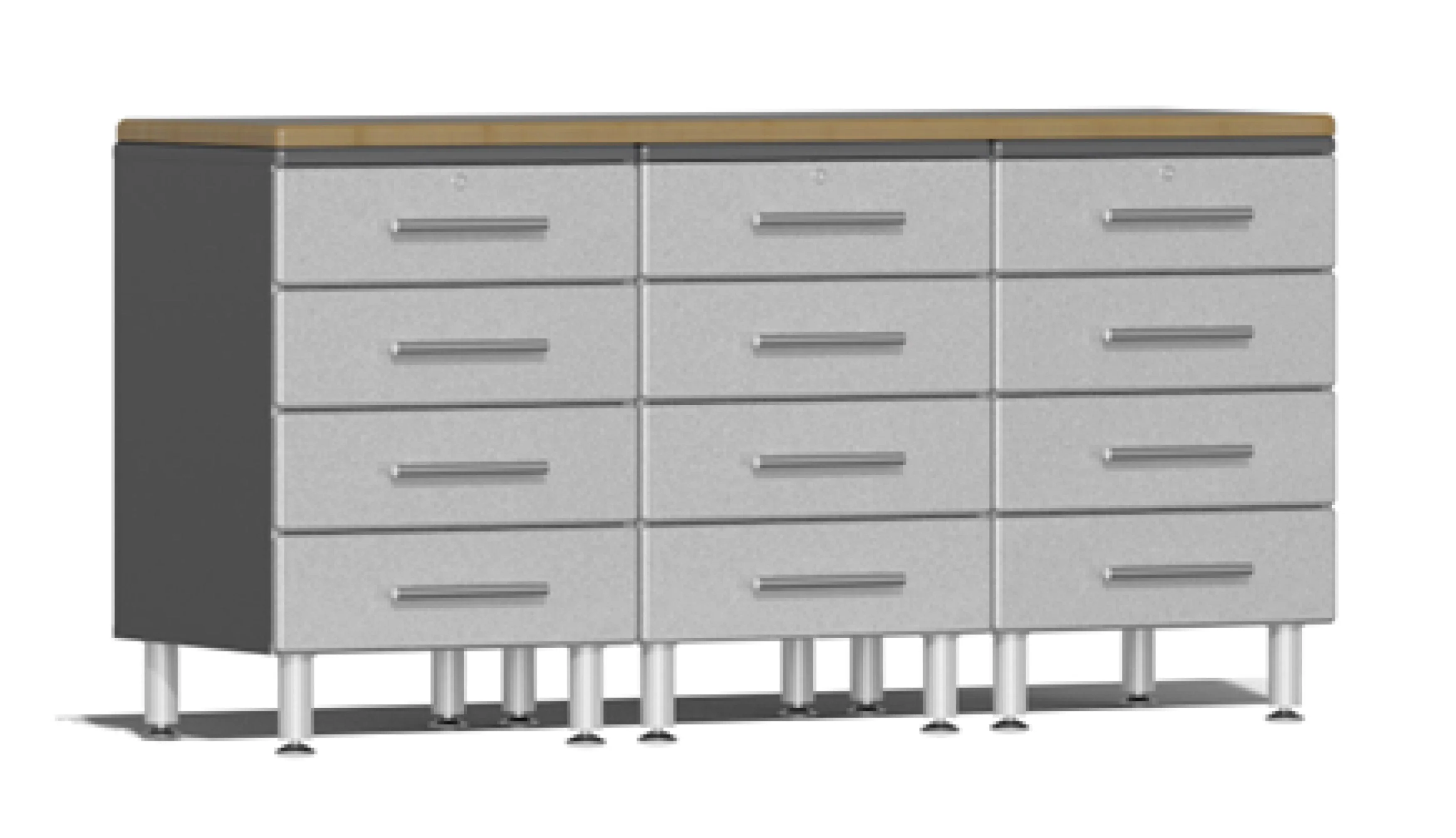 Ulti-MATE Garage 2.0 Series Silver 4-Piece Workstation Kit - UG20042S