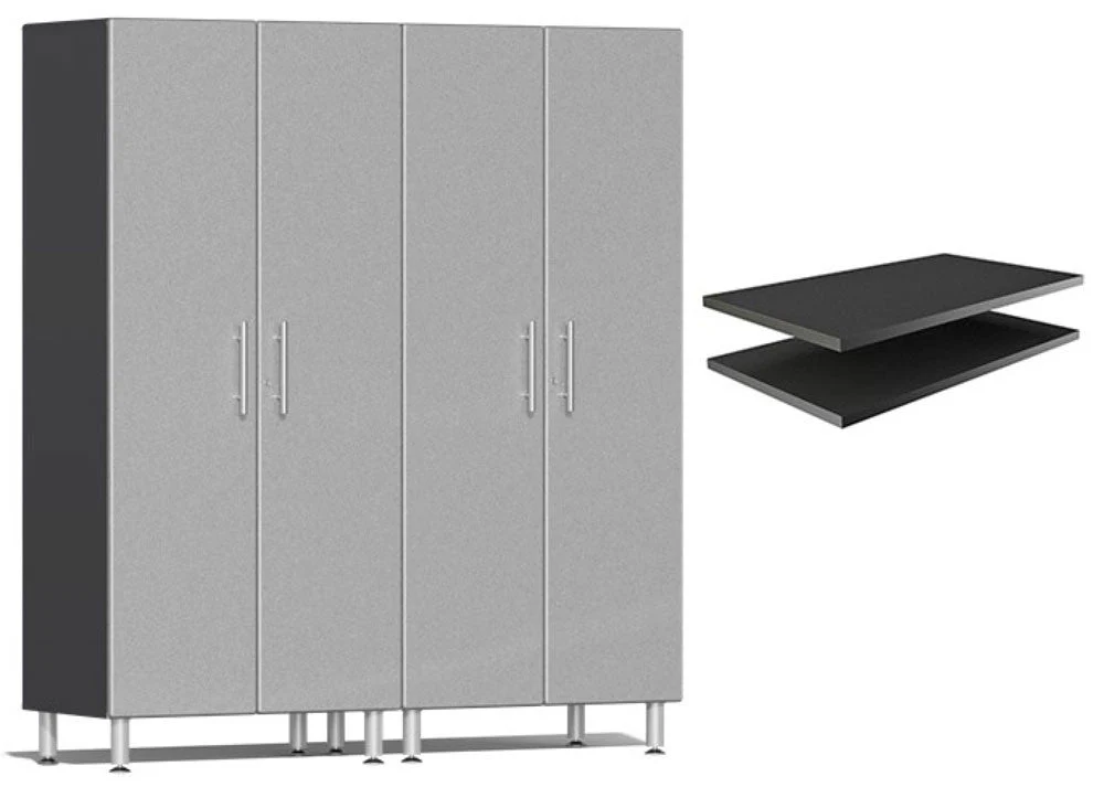 Ulti-MATE Garage 2.0 Series Silver Metallic 3-Piece Cabinet Bundle