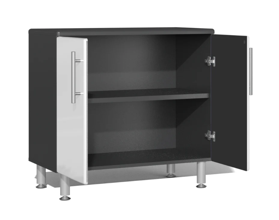 Ulti-MATE Garage 2.0 Series White 4-Piece Jumbo 2-Door Base Cabinet Set - UG29040W - Image 2