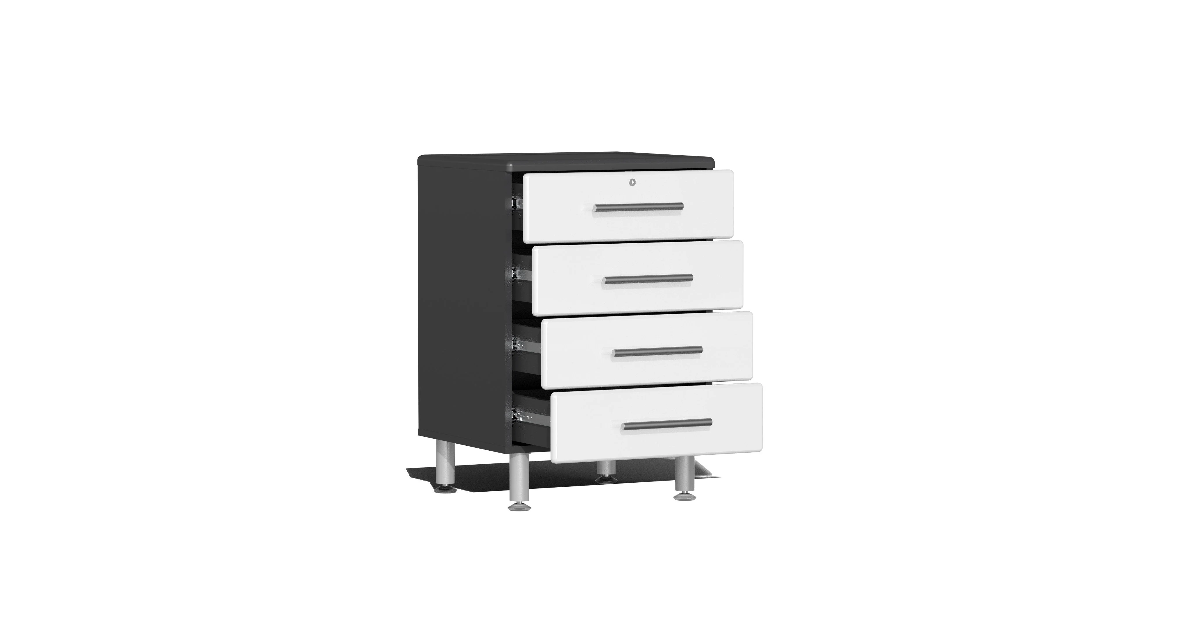 Ulti-MATE Garage 2.0 Series White 8-Piece Kit with Bamboo Worktop - UG20082W - Image 4