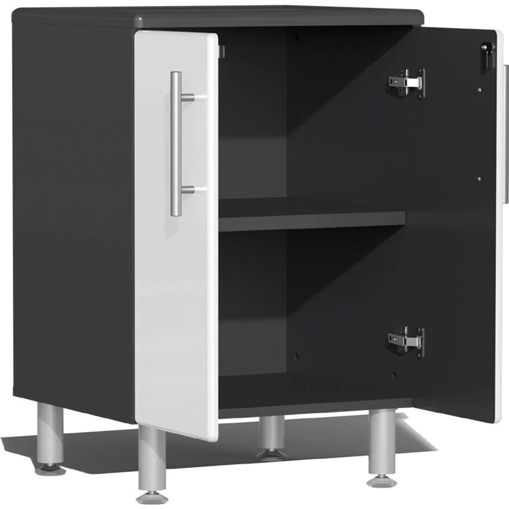 Ulti-MATE Garage 2.0 Series White Metallic 6 Piece Kit with Workstation - Image 4