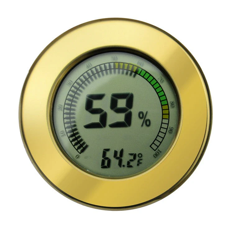 Prestige Import Group Valencia Digital Desktop Humidor 120 Cigar Golden Cherry Finish - Image 5