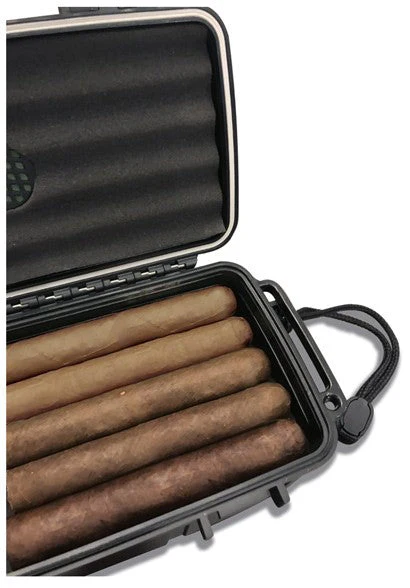 Prestige Import Group Waterproof Travel Humidor Case for 5 Cigars with ABS Shell - Image 5